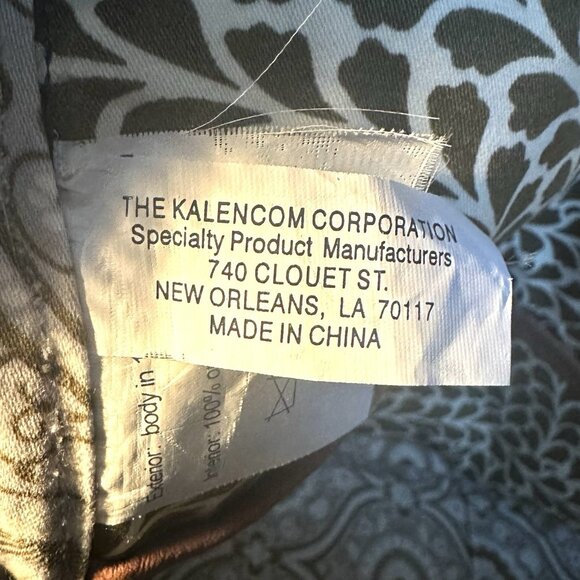 Amy Butler for Kalencom L Duffel Tote Bag Sun Moon Olive Green Zip Travel Duffle - Picture 10 of 10